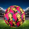 Marilyn Monroe Print Size 5 Soccer Ball, PU Wear Resistant Football for Match Training and Daily Practice, Birthday Gift for Soccer Fans