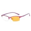 Business Style Pochromic Glasses for Men Women Smart Color Changing Minus Diopter Glasses Half Frame Clear Myopia Eyewear