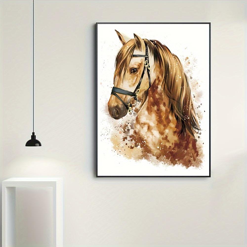 

Шикарный винтажный холст с лошадью - Настенный декор без рамы для гостиной, спальни, домашнего офиса 20x30cm