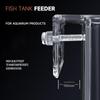 Transparent Acrylic Wall-Mounted Fish Feeder Ring Acrylic Automatic Food Dispenser Fish Tank Aquarium Feeding Tool Accessories+