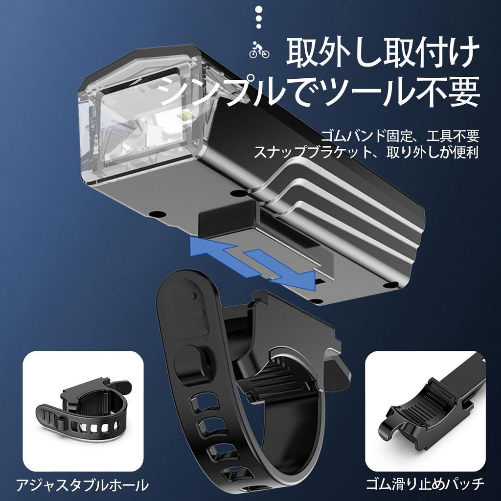 LUYING Bicycle Light, USB Rechargeable, LED, Waterproof, 300 Lumens, Bicycle