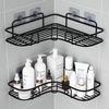 Punch-Free Wall-Mounted Triangular Vanity Shelf for Bathroom or Kitchen