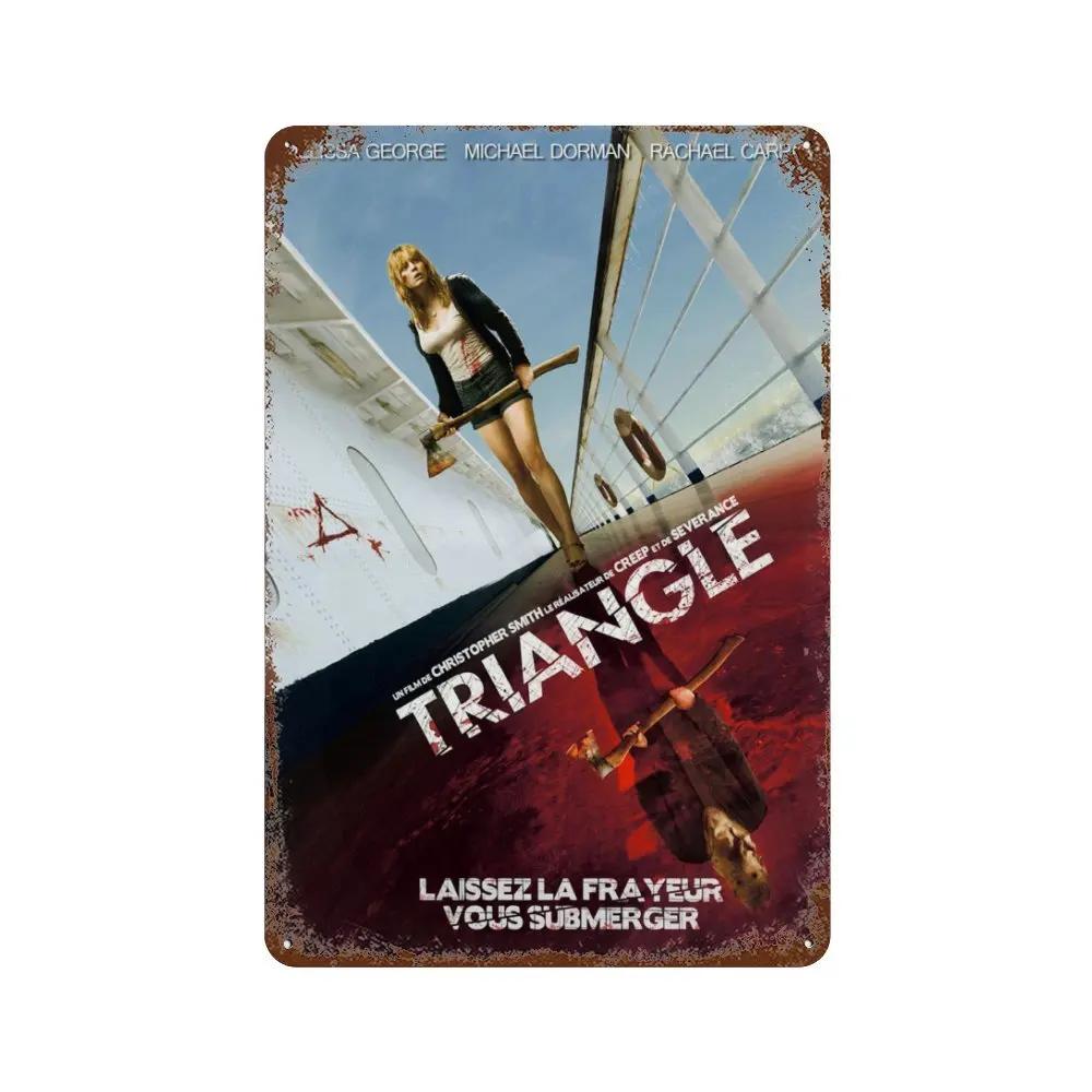 Poster Film Horror Clasic Placă Metalică Ruginită Retro Decorativă Bar Peștera Omului Garaj Club Semn Metalic Decor de Perete