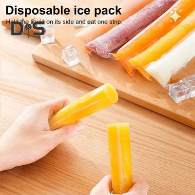 100 Pz Sacchetto Monouso per Ghiacciolo con Imbuto Tubi Trasparenti da Freezer per Snack Sani Bastoncini di Yogurt Succo Smoothie Facile Autosigillante Riutilizzabile