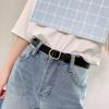 Luxury Fashion Female Jeans Decorative Women Waist Strap Thin Belt PU Leather Belts No-hole Buckle
