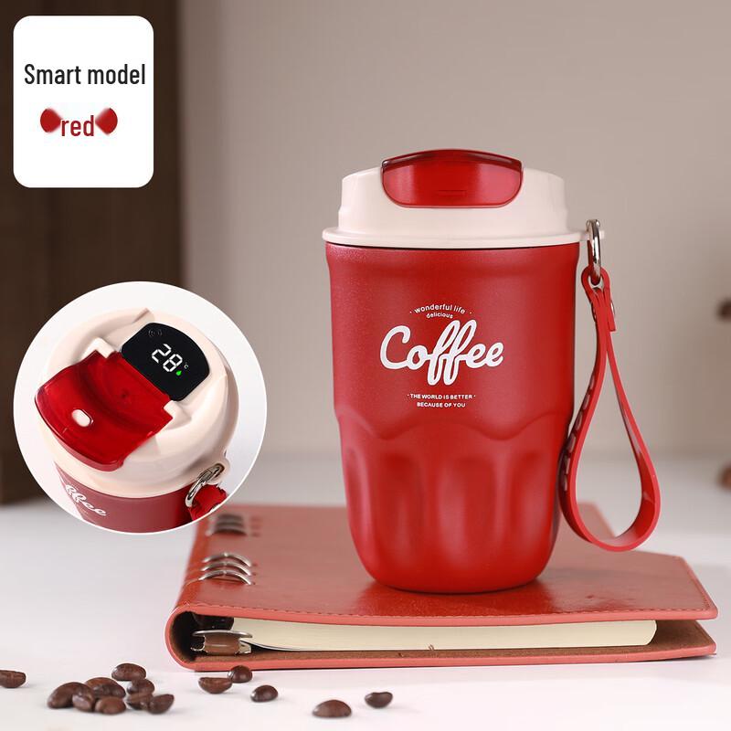 MINGHUI Smart Temperature Display 316SS Portable Coffee Vacuum Flask