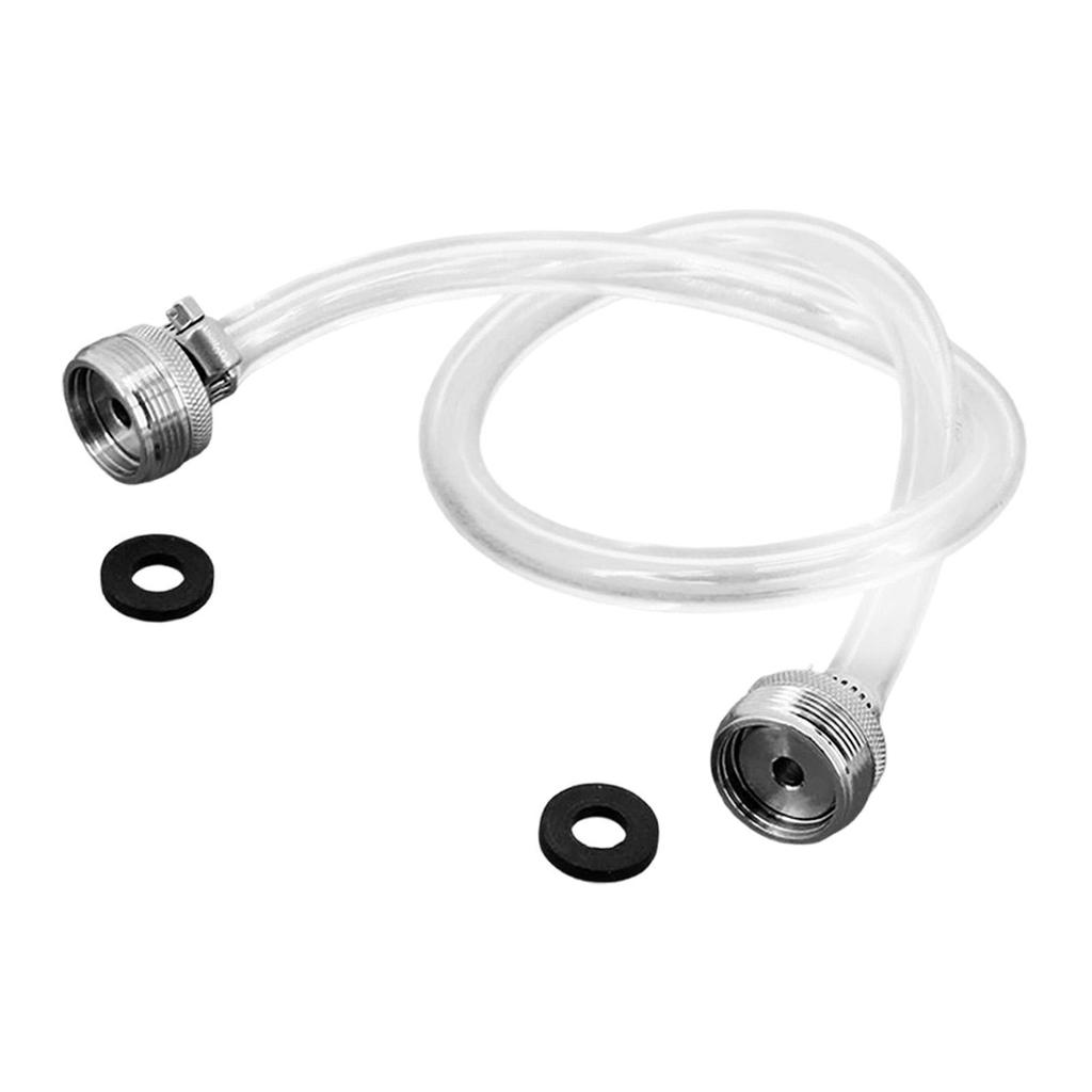Beer Line Cleaning Hose,Two Faucet Threads,Brew Tubing 60cm 5/16inch 8mm Hose for Homebrewing