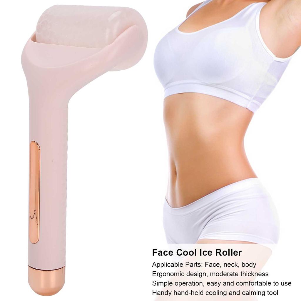 Face Roller Cool Ice Roller Handheld Face Neck Body Roller Massager Cold Compress Tool