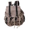 Sac à dos scolaire pour étudiants Sac à dos à rayures rétro Sacs à dos de voyage Sacs à dos de jour grande capacité Sac à dos de voyage pour filles