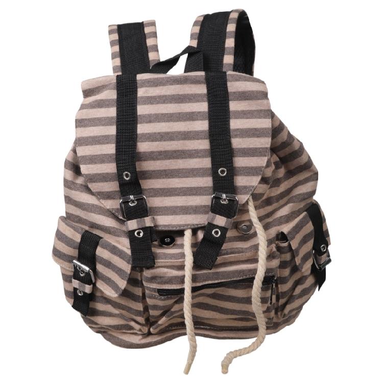 Sac à dos scolaire pour étudiants Sac à dos à rayures rétro Sacs à dos de voyage Sacs à dos de jour grande capacité Sac à dos de voyage pour filles