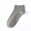 LKWDer 5 Pairs Large Big Plus Size 46,47,48 Mens Socks Business Casual Ankle Socks All-match Pure Color Cotton Calcetines Hombre