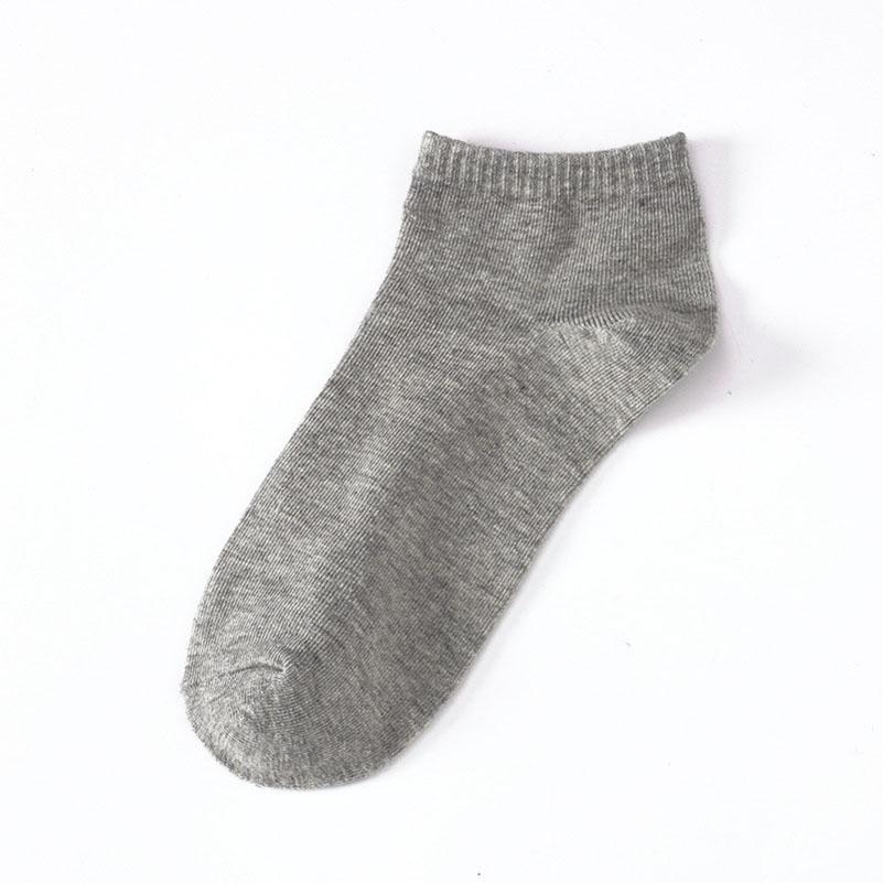 LKWDer 5 Pairs Large Big Plus Size 46,47,48 Mens Socks Business Casual Ankle Socks All-match Pure Color Cotton Calcetines Hombre