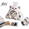 Country Style Haunted House Decor Tissue Box DIY Sewing Kit, Halloween Theme, Patchwork Fabric Craft Spooky Ornament Making Set, Handicraft