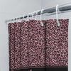 Luxurious Bathroom Decor: Pink Red Leaf Printed Shower Curtain For Home Decoration Modern Waterproof Washable Fabric With Hooks