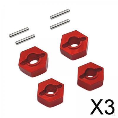 3x4x 1/12 Wheel Hex Hubs Mount 12mm Metal Replaces for MN86S MN128 Modification