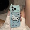Cartoon Flash Diamond Bow Cat for iPhone17Pro Mobile Phone Case Apple 16promax Cute 15 New