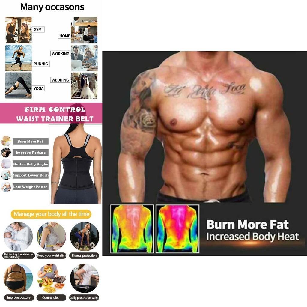 Women Waist Trainer Neoprene Belt Sauna Sweat Body Shaper Tummy Control Slimmer With Scientific Design And Back Support