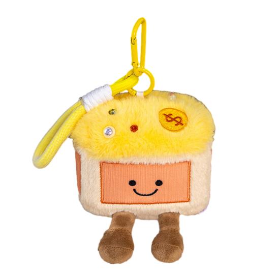 Niedlicher Fruchtsaft Plüsch Schlüsselanhänger Sommer Tropisches Thema Kokosnuss Zitrone Tasche