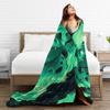 Bulbasaur Mist Cartoon Soft Warm Blanket  Students Plush Throw Blanket Funny Bedroom Flannel Bedspread Sofa Bed Cover