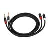 1 4in Dual RCA to Dual TS Cable 4.9ft 6.35mm 2 RCA Port to 2 TS Port Cable Stereo Interconnect Cord