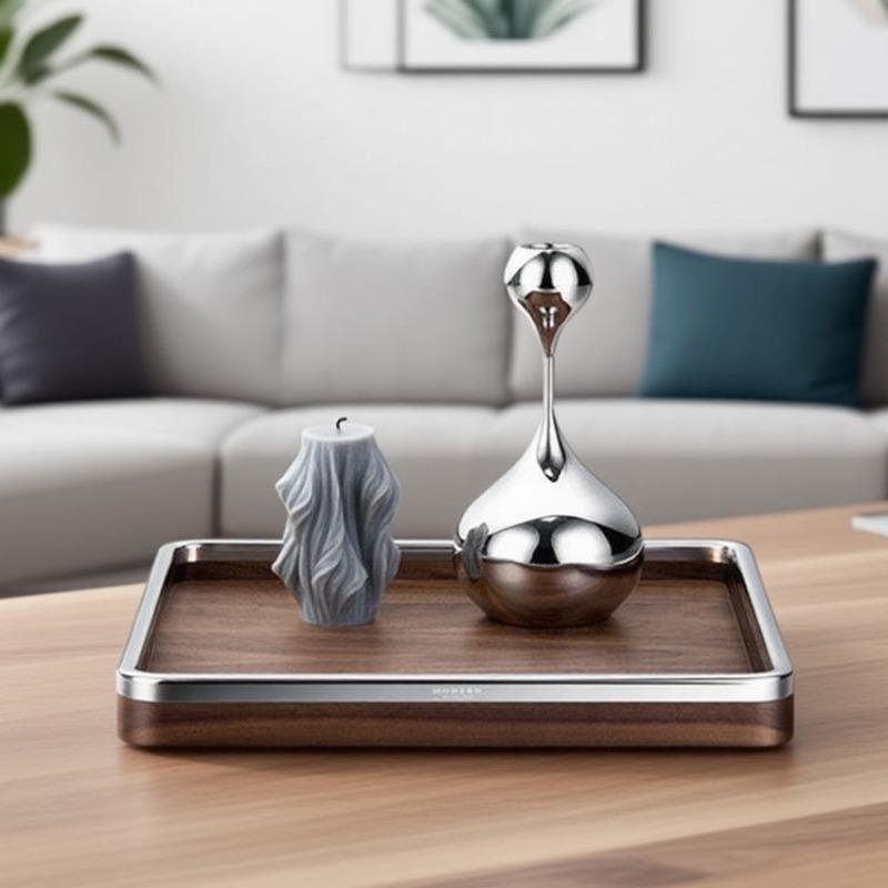 Wooden Tray Living Room Desktop Decoration Plates Entrance Hall Desktop Organize Trays Modern Home Decoration Accessories