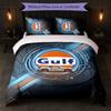 Gulf Print 3Pcs Bedding Set Duvet Cover With Two Pillowcases Soft Bed Linen For Household Bedroom