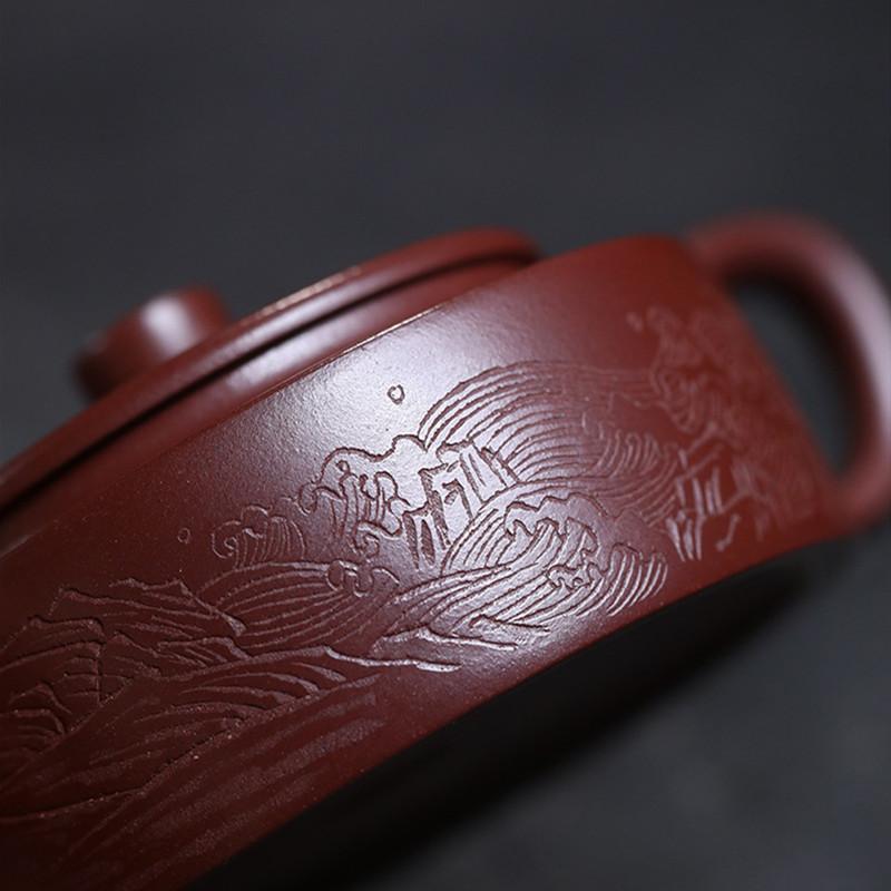 180ml Chinese Yixing Purple Clay Teapot Famous Handmade Tea Pot Teaware Tea Infuser Kettle Authentic Zisha Tea Set Customized