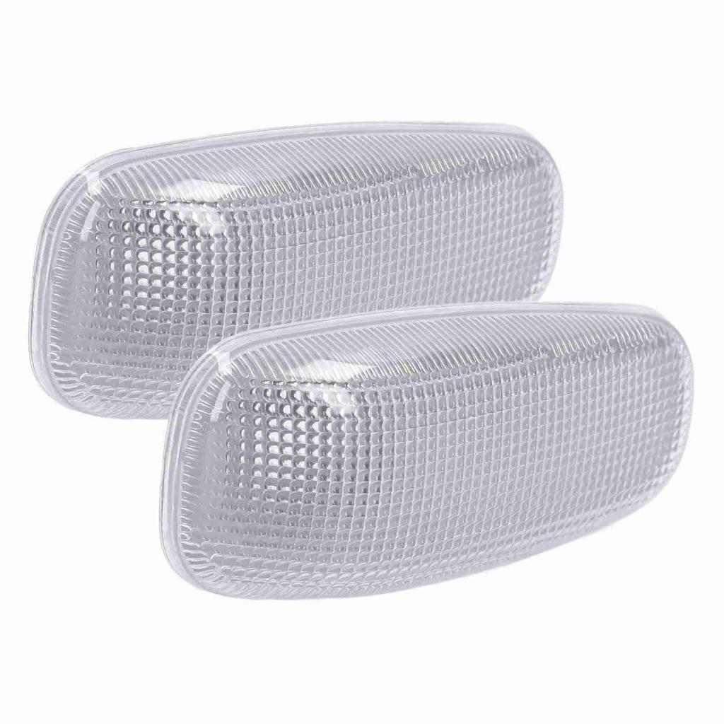 2PCS Side Turn Signal Light Lens with Gaskets Replacement for DODGE SPRINTER 2500 3500 2003‑2006White