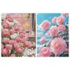 Full Embroidery Silk Thread 11CT Printed Flower Cross Stitch Kit Home Art Decor
