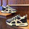 Men's Fashion Chunky Sole Sneakers Cross-Strap Casual Outdoor Comfortable Shoes