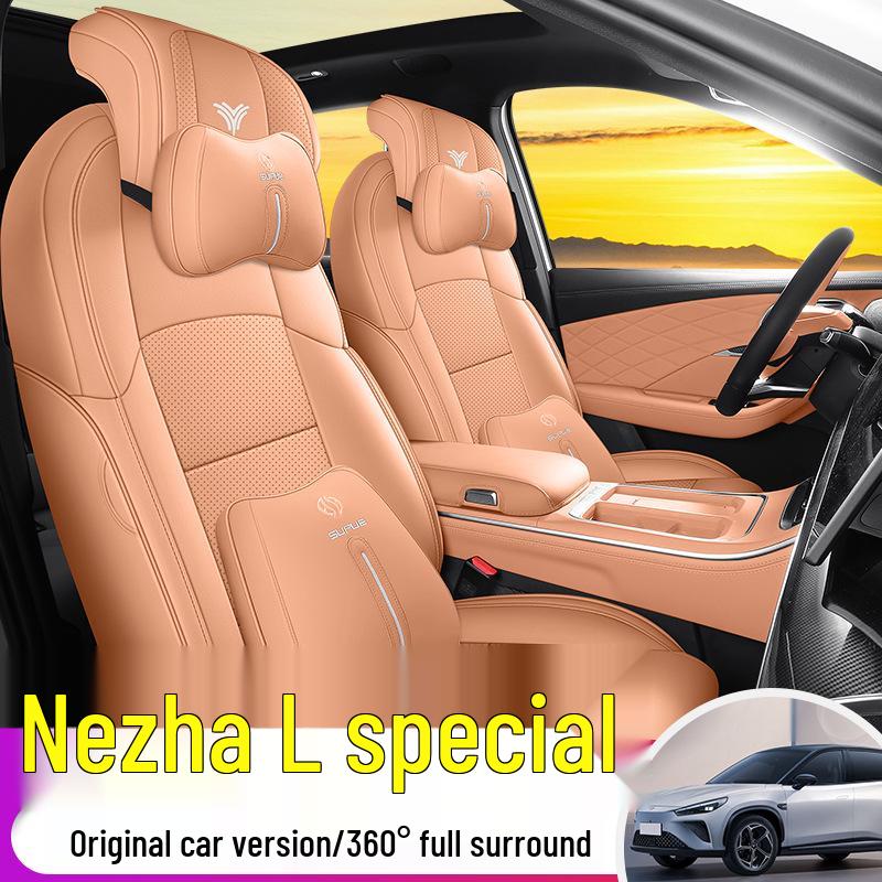 New Neta L Full Leather Car Seat Cushion - Universal, Four Seasons, One-Piece Design