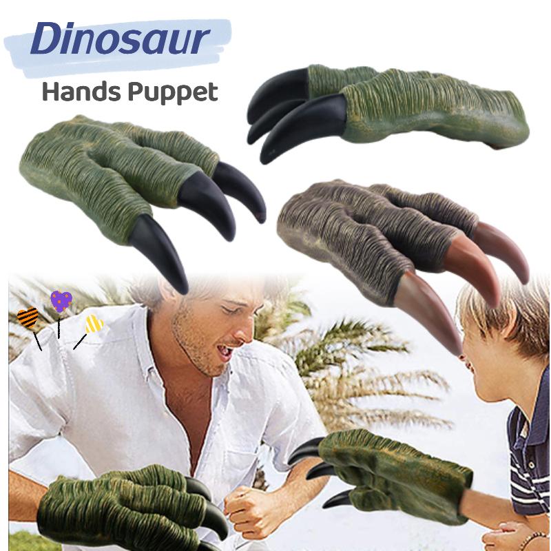 Gloves Halloween Dinosaur Model Animal Hand Puppet Kids Claws Toys Xmas Props