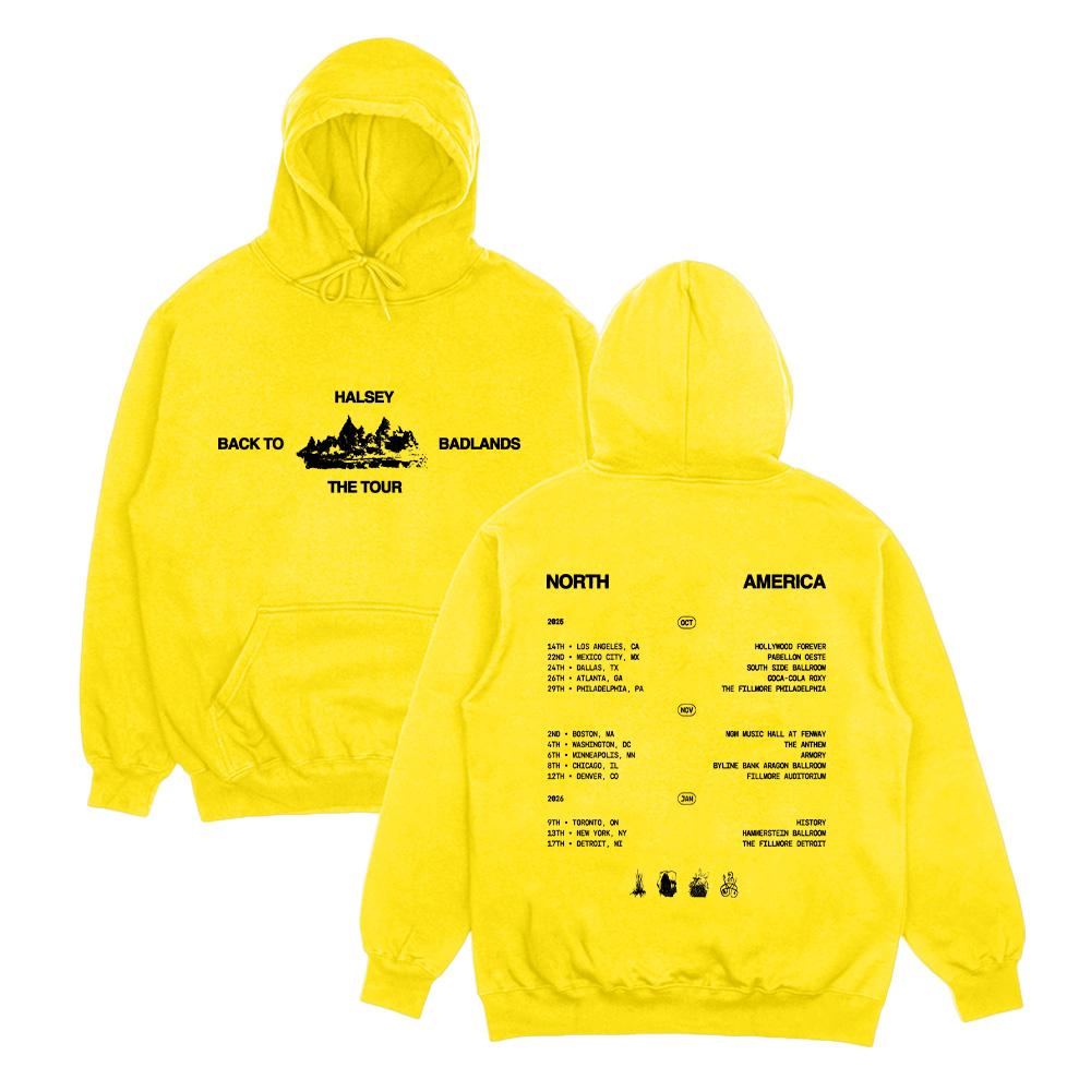 Halsey Hoodies Halsey Back To Badlands The Tour Streetwear Harajuku Hip Hop Pullover Top Popular Music Sweatshirt Fan Gift Hoody