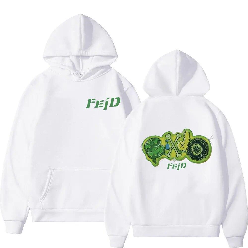 2023 Feid Ferxxo Tour Print Hoodie Autumn Winter Hip Hop Vintage Oversized Sweatshirts Unisex Women Fashion Casual Fleece Hoodies
