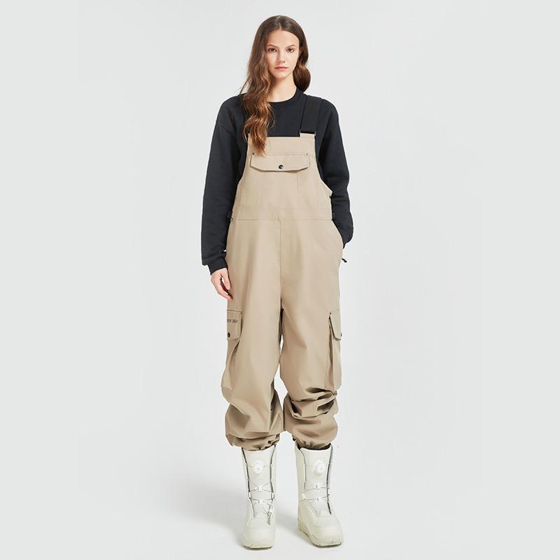 Waterproof and Warm Ski Bib Pants for Men & Women - Durable Outdoor Wear for Skiing