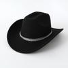 Western Cowboy Top Hat Horse Riding Travel Leisure Top Hat Party Jazz Hat Felt Hat