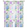 Blume Hortensie Wildblume Aquarell Voile Transparente Vorhänge Wohnzimmerfenster Tüllvorhang Küche Schlafzimmer Vorhänge Heimdeko