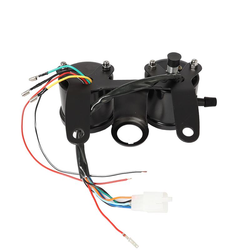 2-in-1 Motorrad Kilometerzähler Tacho Drehzahlmesser Modifizierte LED Geschwindigkeitsmesseranzeige Motorrad Kilometerzähler Universell Für Cafe Racer