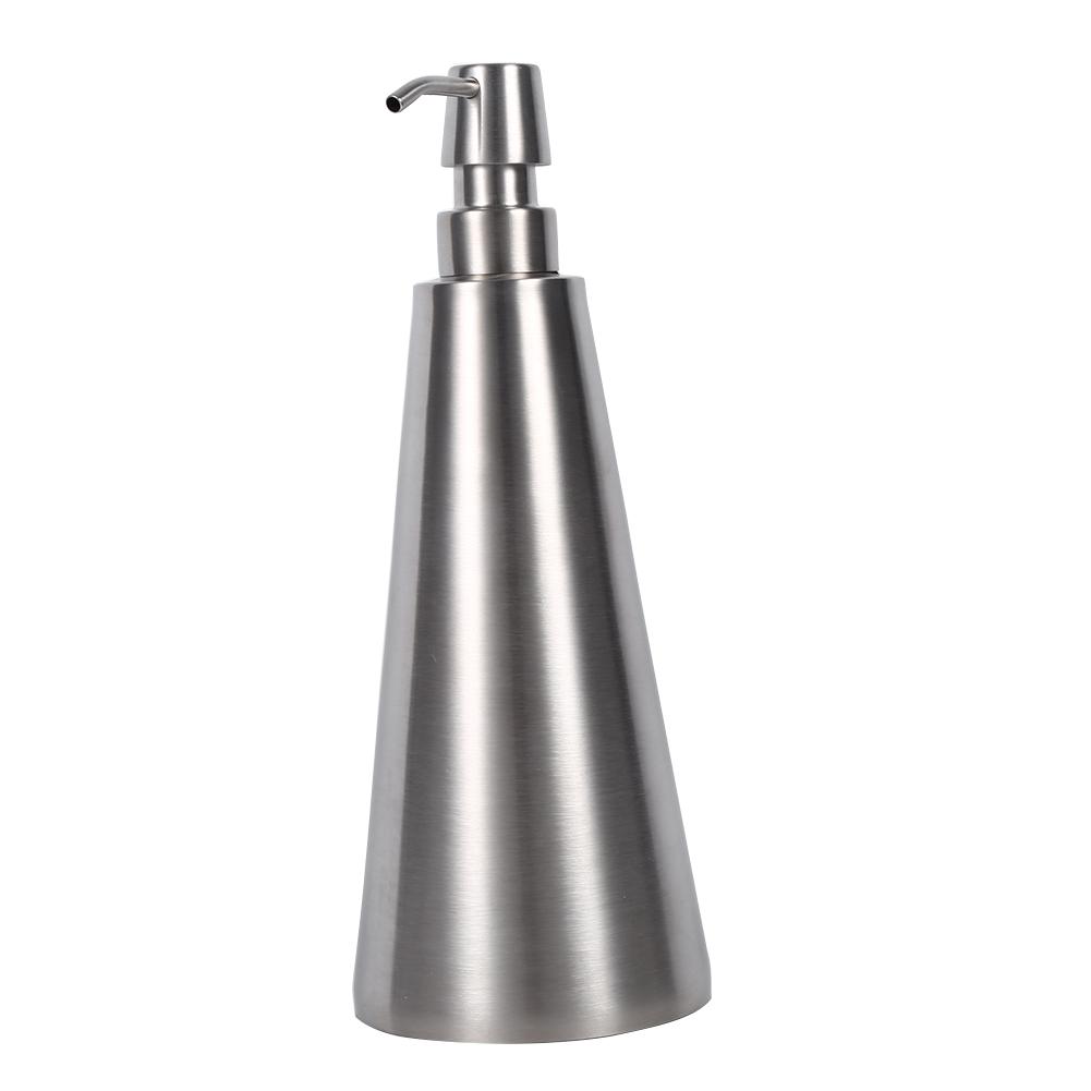 

1PC 800ml Large Capacity Stainless Steel Pump Soap Dispenser Countertop Bathroom Accessory