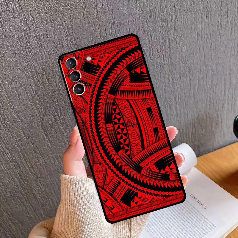 Polynesian Pattern Design Phone Case For Samsung Galaxy S26 S25 S24 S20 S21 S22 S23 Ultra S10 Plus S24 FE S25 FE Cover