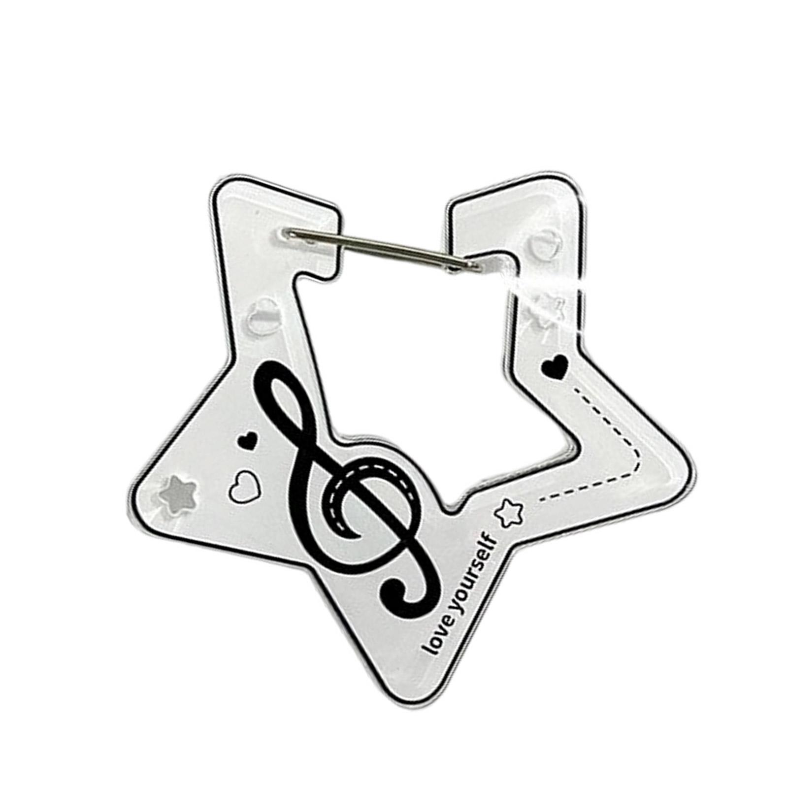 

Креативный акриловый брелок-крючок в форме звезды для сумок, персонализированный подарок для девочек, прочный карабин-подвеска 4