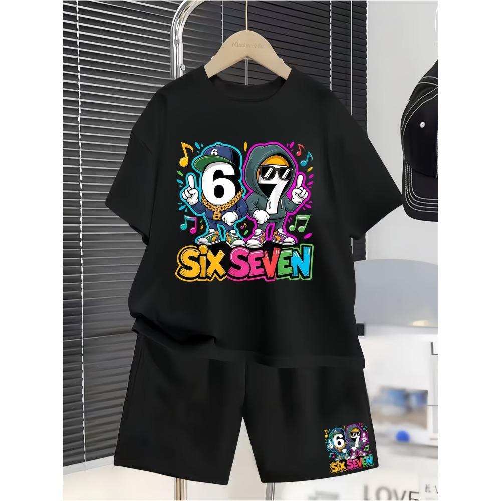 Summer Children s T-Shirt and Shorts Set, Fashion Clothing, Casual Short-Sleeve and Shorts Set 100