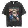 Anime Jujutsu Kaisen Print T Shirt Men Summer Zenin Maki Streetwear Tshirt Oversized Vintage Washed Short Sleeve Casual Tshirt