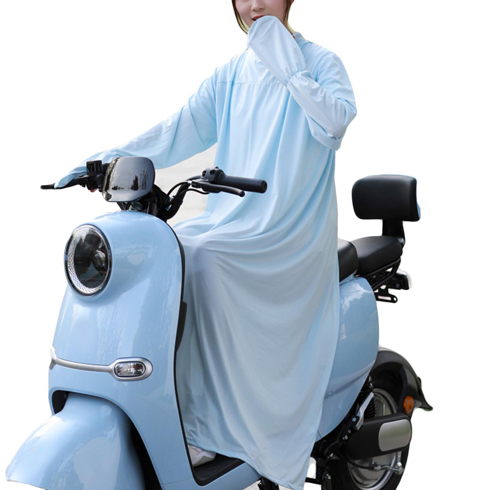 Igeteck Sky Blue Sun Protection Suit Full Body Long Sleeves Uv Protective Summer Cycling Suits For Riding
