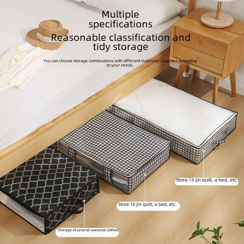 Faltbare Unterbett-Aufbewahrungsbox: Staubdichte Tasche für Kleidung, Steppdecken und Spielzeug