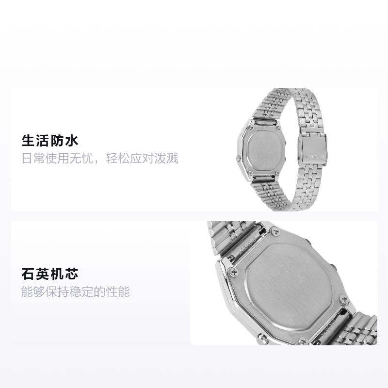Casio YOUTH Series-Metal Small Block Classic Small Silver Block Business LCD Waterproof Shi Ying Movement Japanese and Korean LA680WA-1-INTERNATIONAL