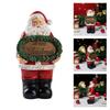 Holiday Party Decoration Resin Santa Standing Sign For Living Room Porch Office Display