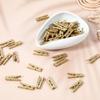 100PCS Mini Wooden Clothesp for Photos 1In Gold Mini Clothes P for Crafts Natural Texture Clips Small Clothes Pin Tiny Decorative Clothesp for Baby