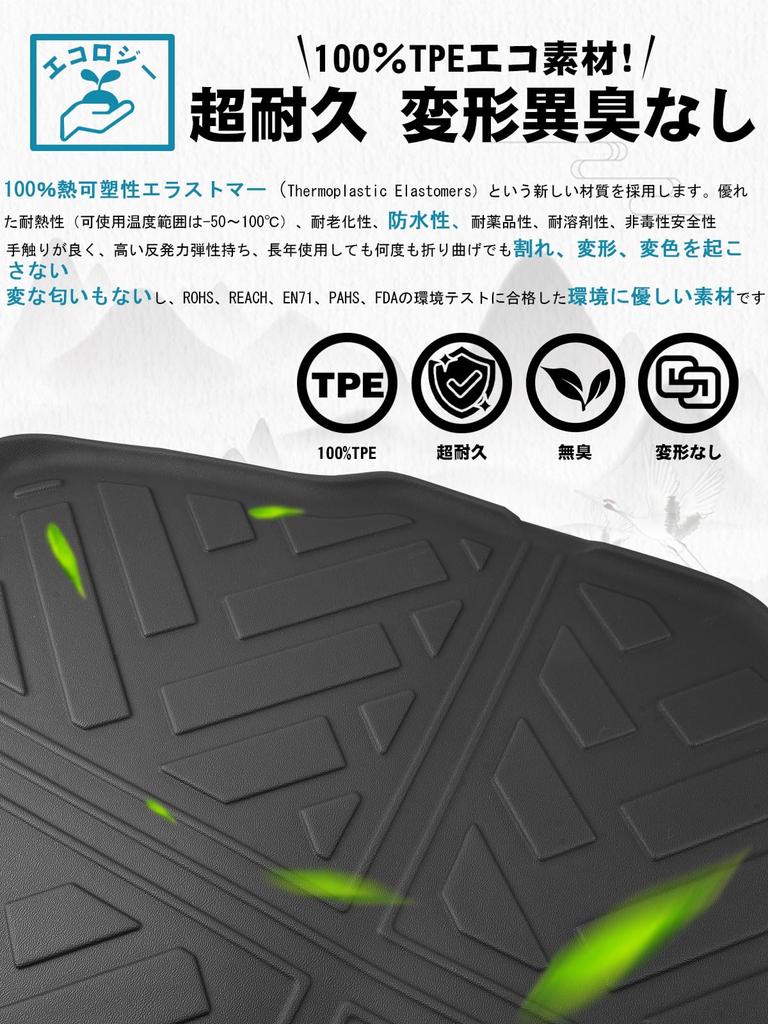 Ruiya Foldable Luggage Mat for the New Toyota Noah 90 Voxy 90 Series Luggage 3D Luggage TPE Easy to Trunk New Noah 90 Series Custom Washable Series,