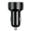 Universal QC3.0 USB Dual Port USB C Type C PD Car Adapter Fast Car Charger with for Touch Power Switch LED Backlight